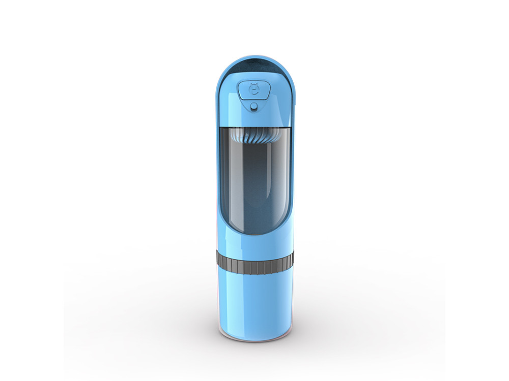 Bouteille d'eau portable 2 en 1 pour animaux avec récipient de nourriture et distributeur d'eau